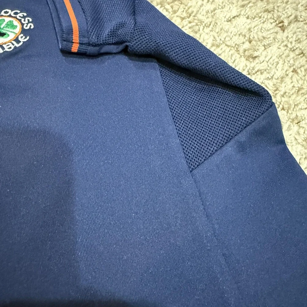RLX Ralph Lauren Polo Shirt Womens Large Navy Golf‎ Half Zip Due Process Stable